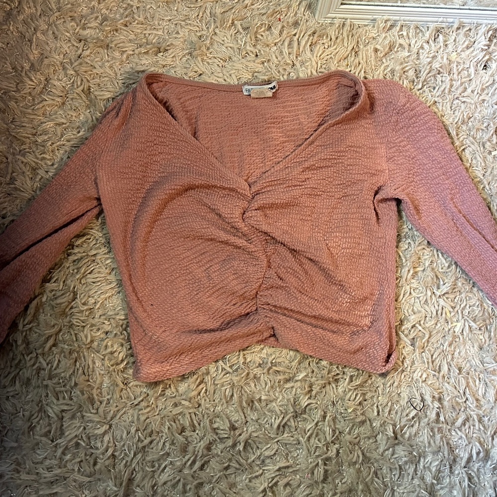 Fashion nova pink crop top